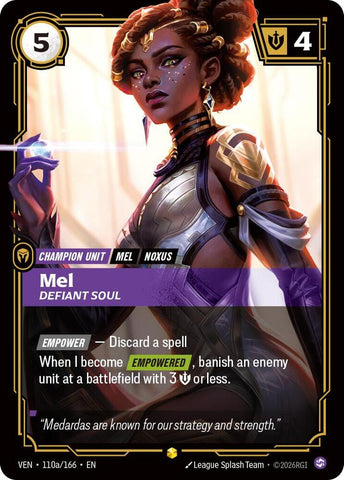 Mel - Defiant Soul (Alternate Art) (110a/166) [Vendetta]
