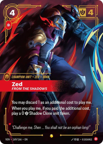 Zed - From the Shadows (Overnumbered) (169/166) [Vendetta]