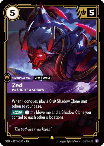 Zed - Without a Sound (Alternate Art) (112a/166) [Vendetta]