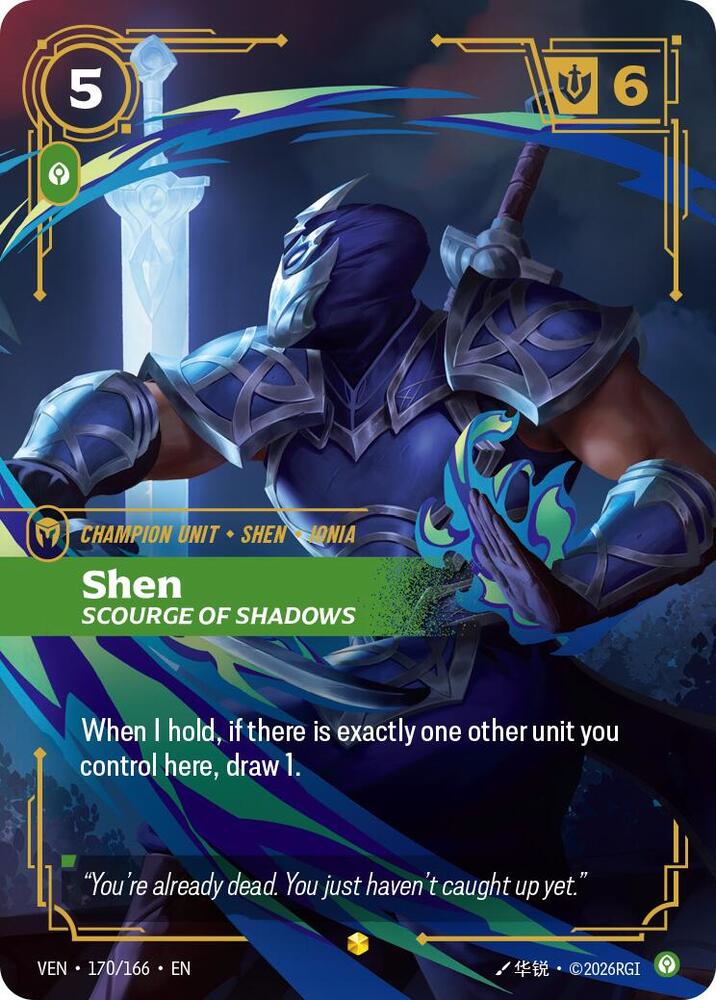 Shen - Scourge of Shadows (Overnumbered) (170/166) [Vendetta]