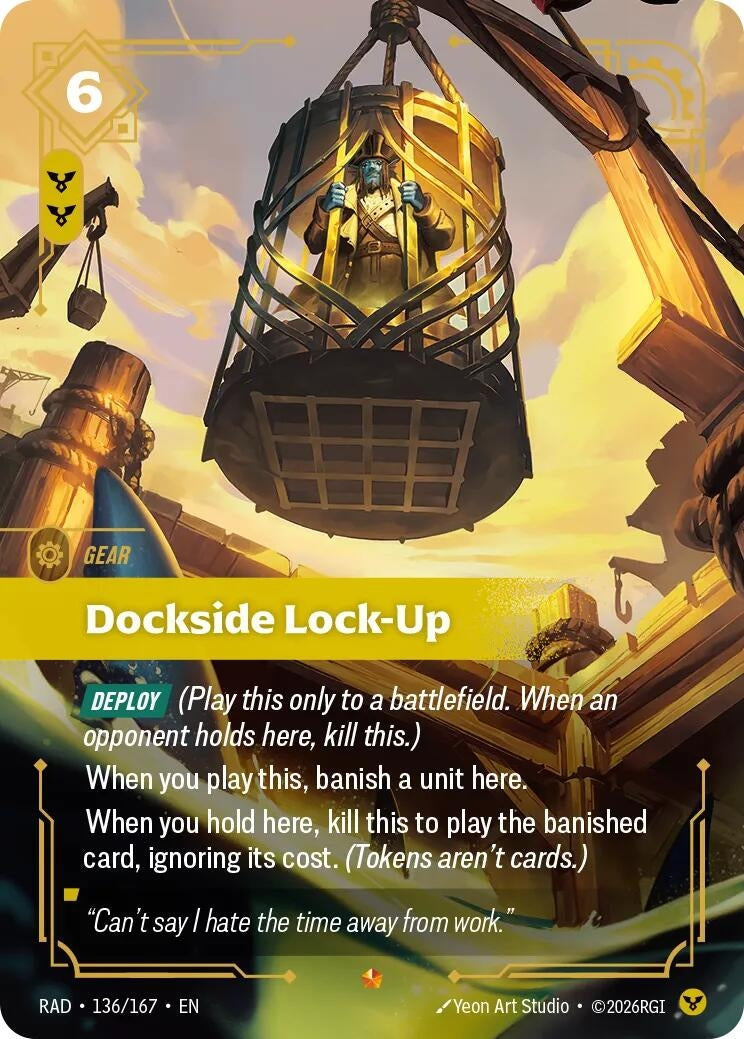 Image for Dockside Lock-Up (136/167) (RAD) - Riftbound: League of Legends Trading Card Game