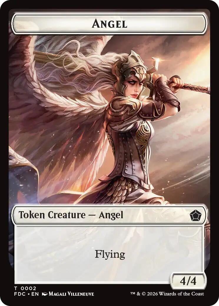 Image for Angel (0002) // Clue Double-Sided Token (2 // 13) (FDC) - Magic: The Gathering