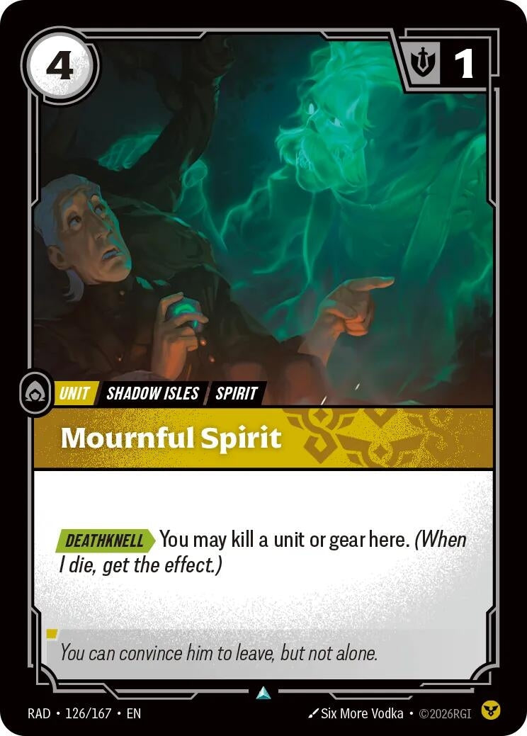 Image for Mournful Spirit (126/167) (RAD) - Riftbound: League of Legends Trading Card Game