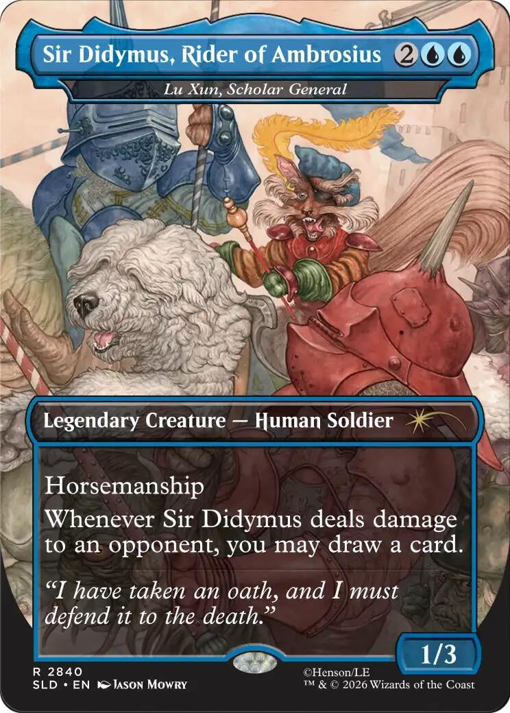 Image for Sir Didymus, Rider of Ambrosius - Lu Xun, Scholar General (2840) (SLD) - Magic: The Gathering