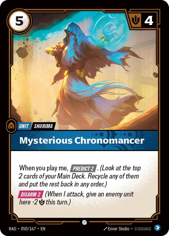 Image for Mysterious Chronomancer (050/167) (RAD) - Riftbound: League of Legends Trading Card Game