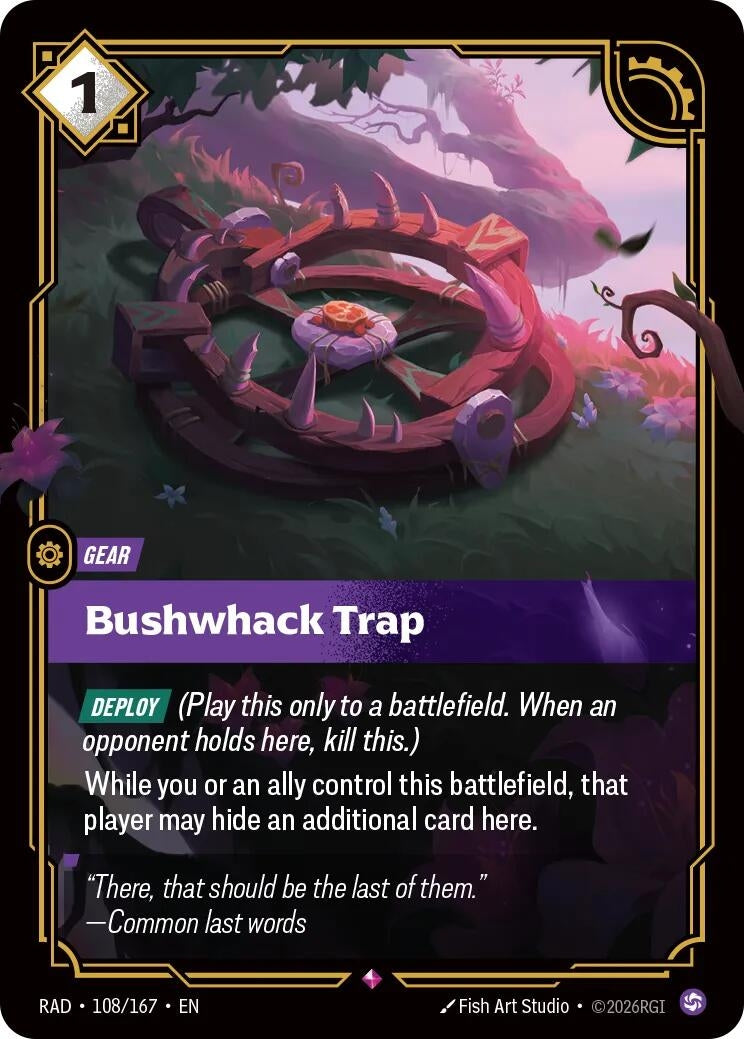 Bushwhack Trap (108/167) (RAD)
