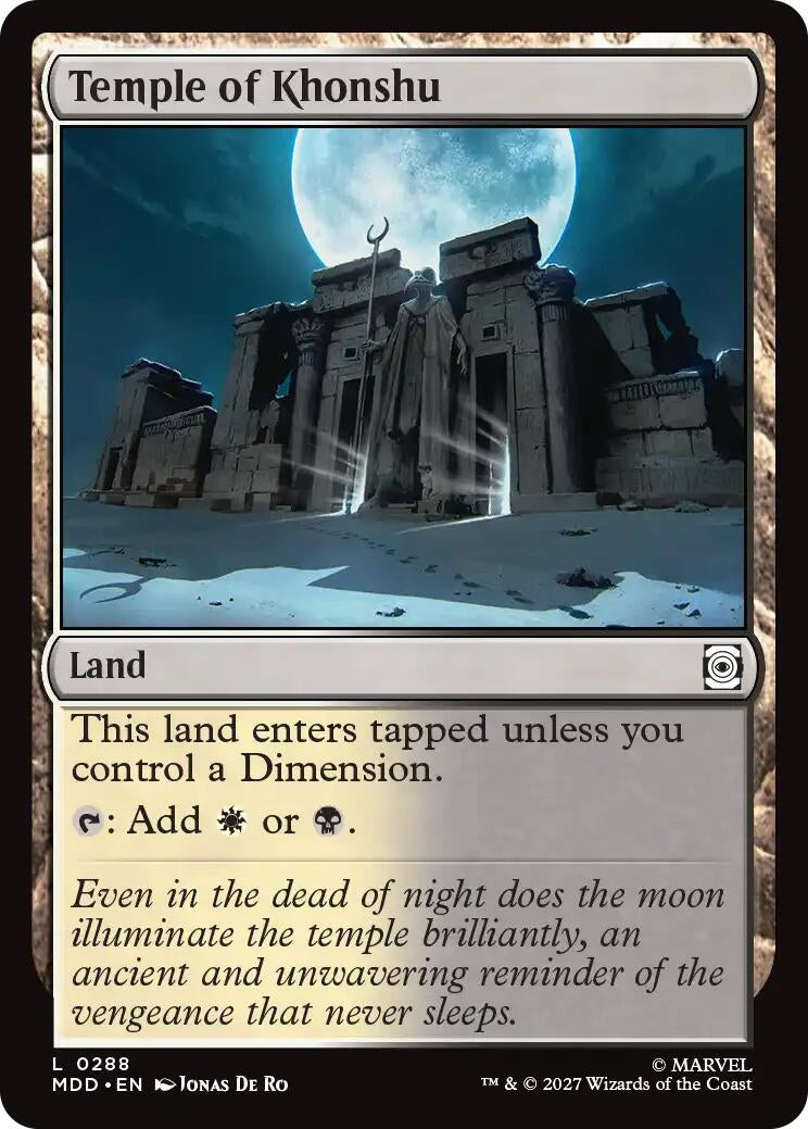 Image for Temple of Khonshu (288) (MDD) - Magic: The Gathering