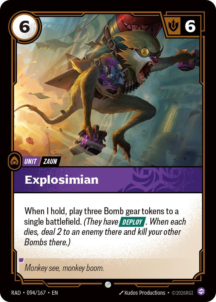 Image for Explosimian (094/167) (RAD) - Riftbound: League of Legends Trading Card Game