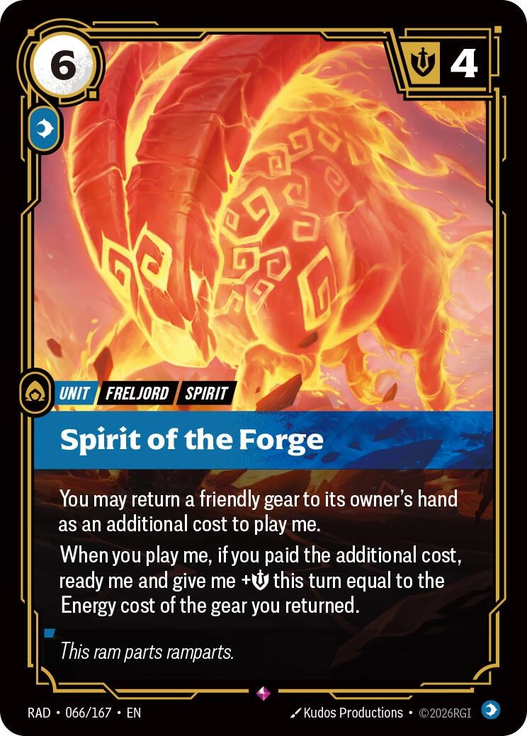 Image for Spirit of the Forge (066/167) (RAD) - Riftbound: League of Legends Trading Card Game