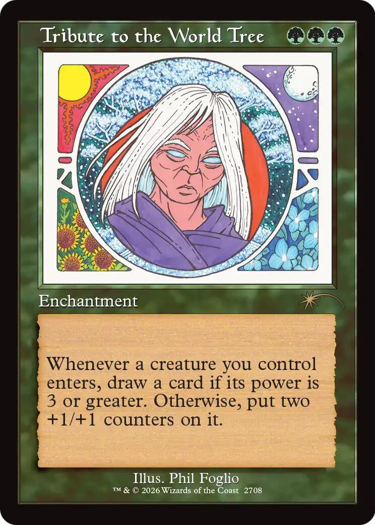 Image for Tribute to the World Tree (Retro Frame) (2708) (SLD) - Magic: The Gathering