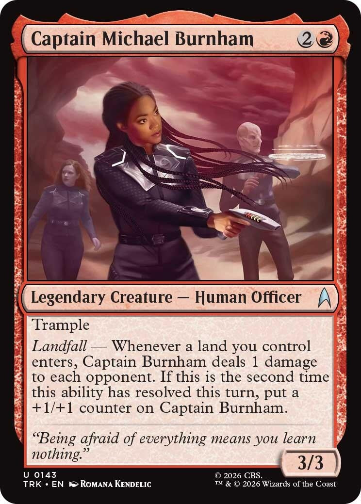 Image for Captain Michael Burnham (143) (TRK) - Magic: The Gathering