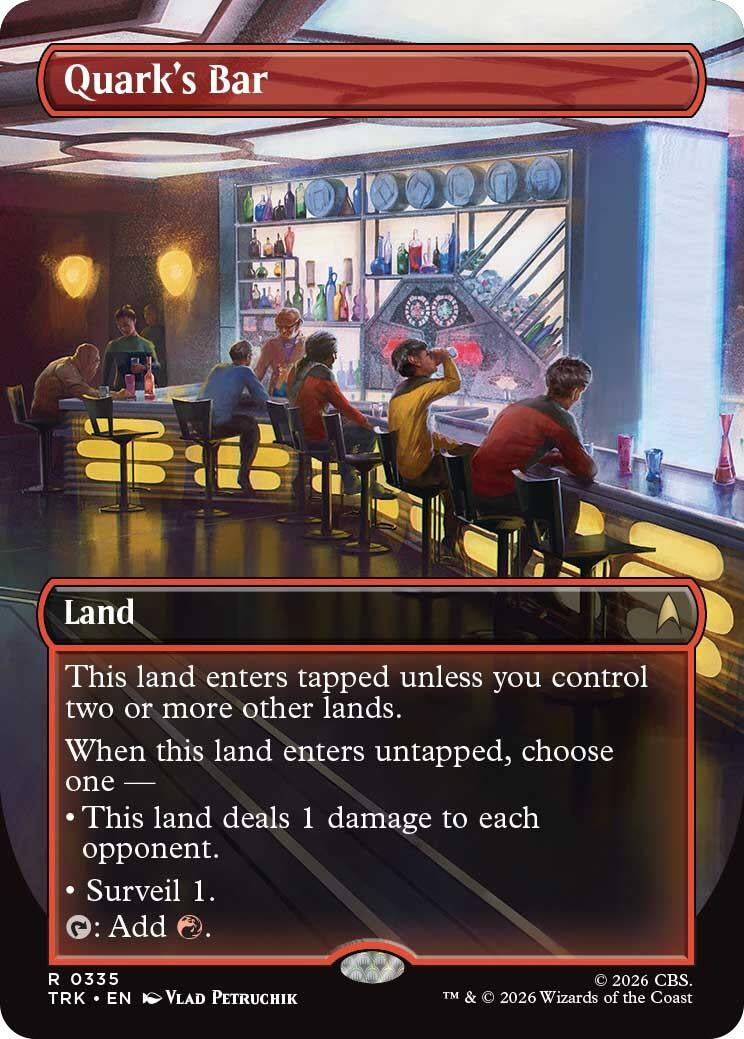 Image for Quark's Bar (Borderless) (335) (TRK) - Magic: The Gathering