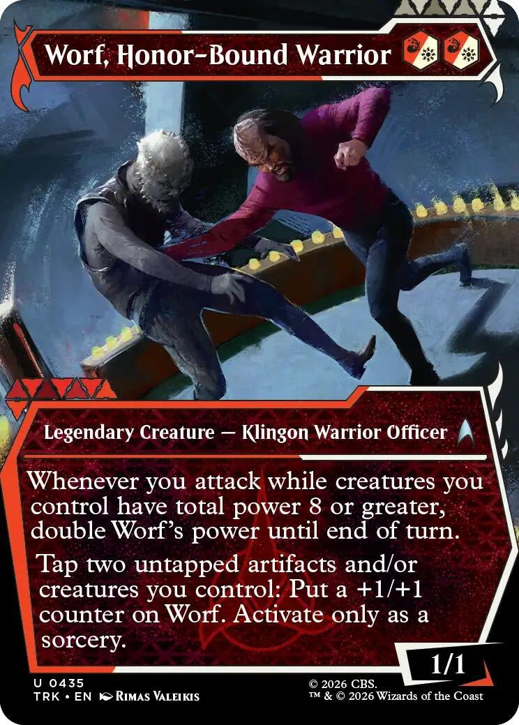 Image for Worf, Honor-Bound Warrior (Showcase) (0435) (435) (TRK) - Magic: The Gathering