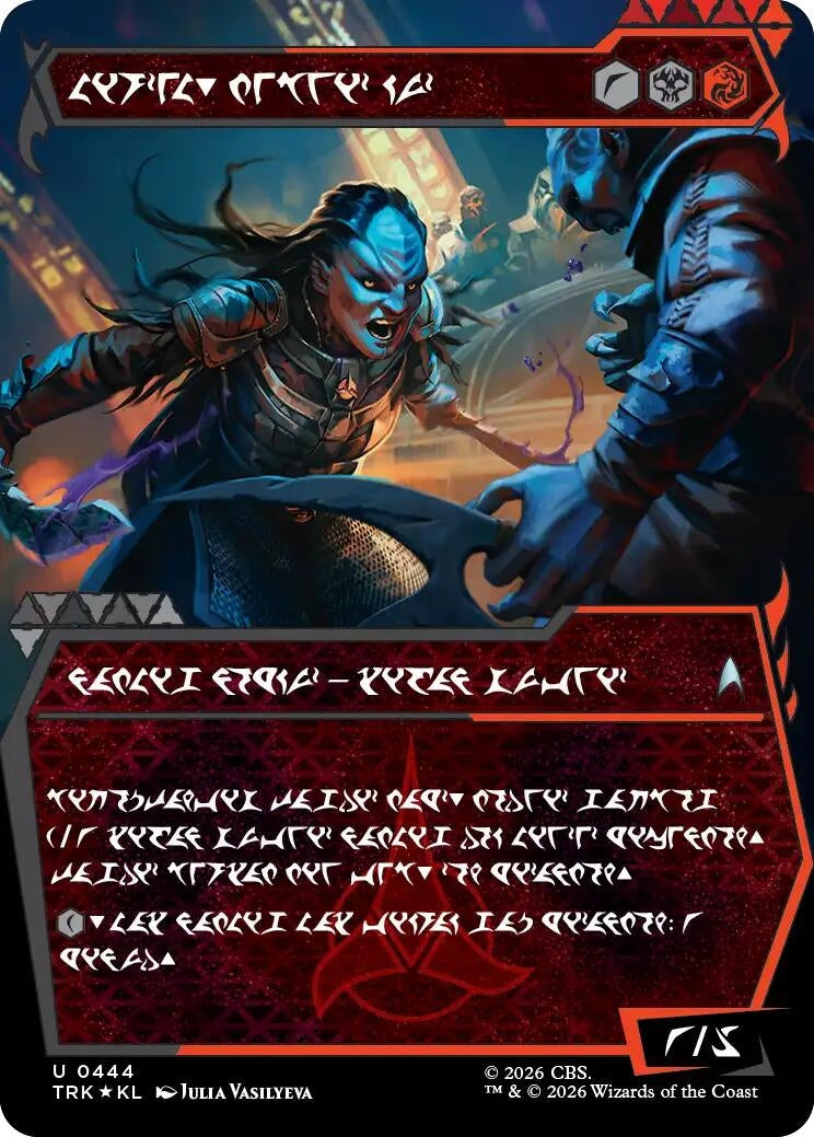 Image for L'Rell, Fierce Visionary (Showcase) (Klingon) (444) (TRK) - Magic: The Gathering