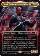 Image for Worf, Defiant Commander (Borderless) (4) (TRC) - Magic: The Gathering
