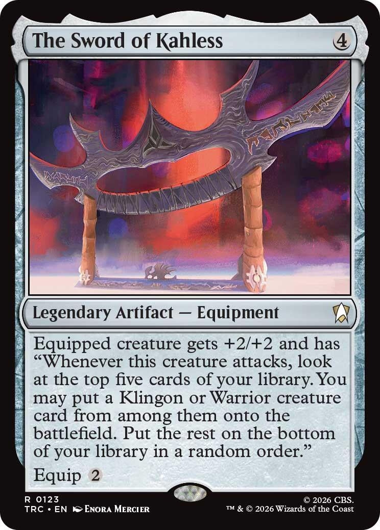 Image for The Sword of Kahless (123) (TRC) - Magic: The Gathering