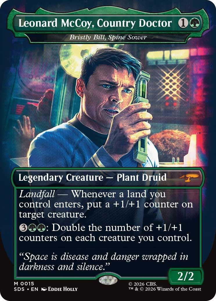 Image for Leonard McCoy, Country Doctor - Bristly Bill, Spine Sower (Borderless) (15) (SDS) - Magic: The Gathering