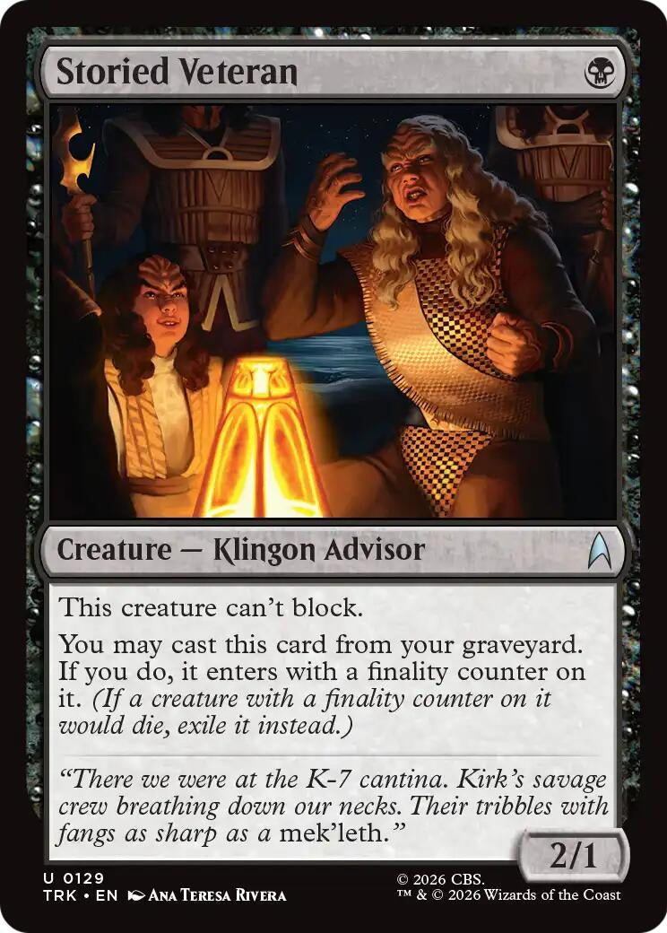 Image for Storied Veteran (129) (TRK) - Magic: The Gathering
