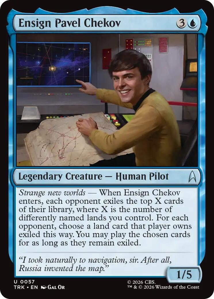 Image for Ensign Pavel Chekov (57) (TRK) - Magic: The Gathering