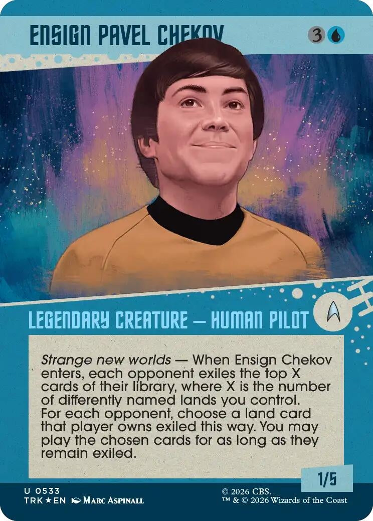 Image for Ensign Pavel Chekov (Showcase) (Surge Foil) (533) (TRK) - Magic: The Gathering