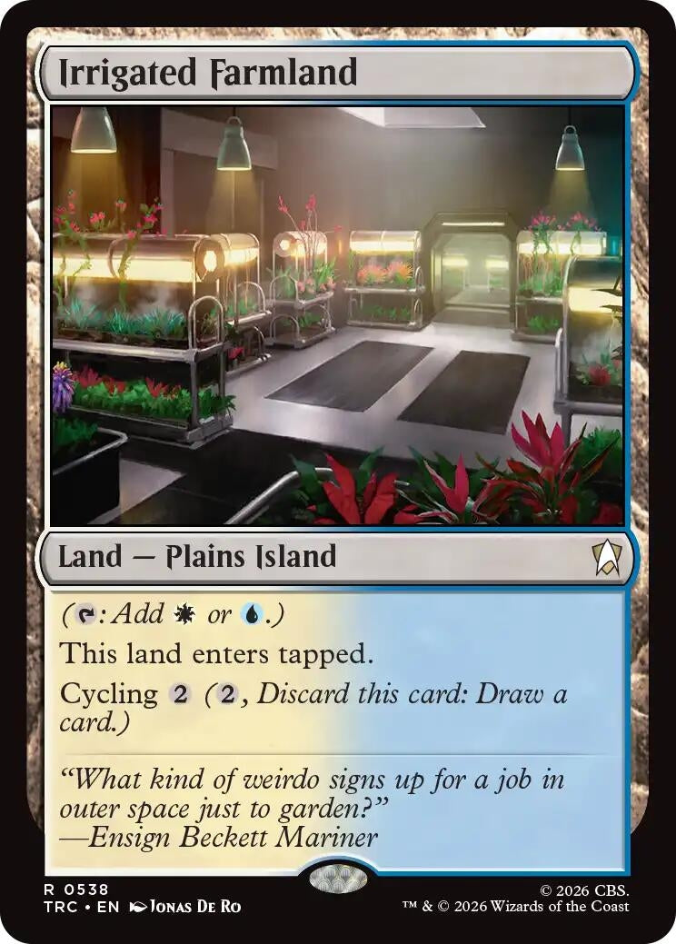 Image for Irrigated Farmland (Surge Foil) (538) (TRC) - Magic: The Gathering