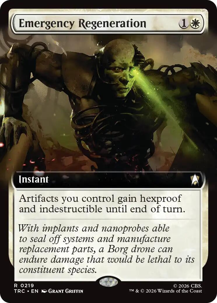 Image for Emergency Regeneration (Extended Art) (219) (TRC) - Magic: The Gathering