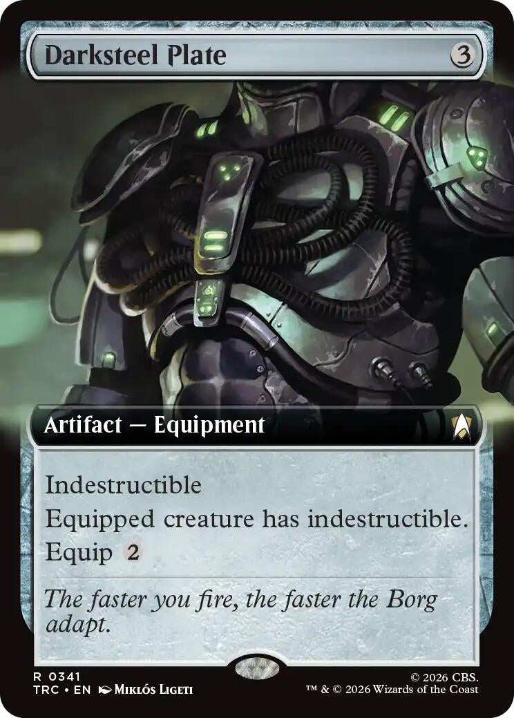 Image for Darksteel Plate (Extended Art) (341) (TRC) - Magic: The Gathering