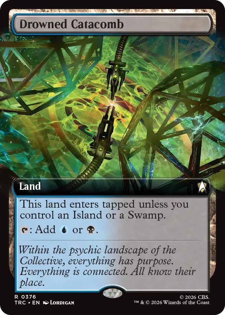 Image for Drowned Catacomb (Extended Art) (376) (TRC) - Magic: The Gathering