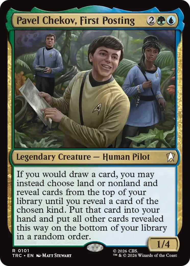 Image for Pavel Chekov, First Posting (Surge Foil) (101) (TRC) - Magic: The Gathering