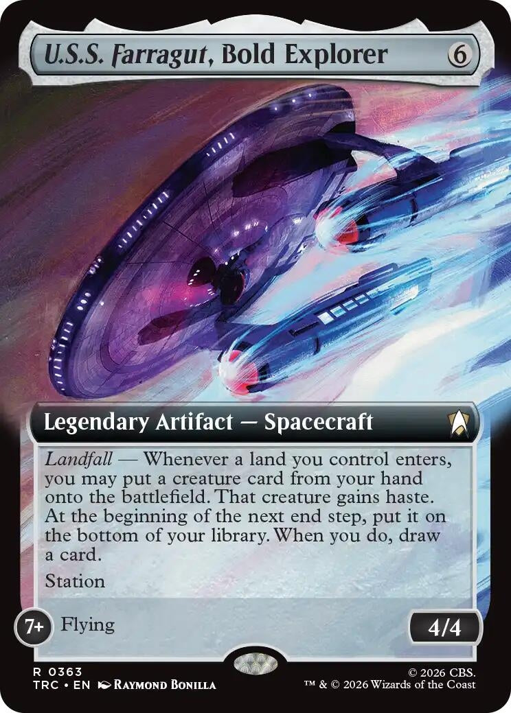 Image for U.S.S. Farragut, Bold Explorer (Extended Art) (363) (TRC) - Magic: The Gathering