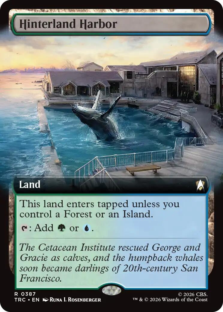 Image for Hinterland Harbor (Extended Art) (387) (TRC) - Magic: The Gathering