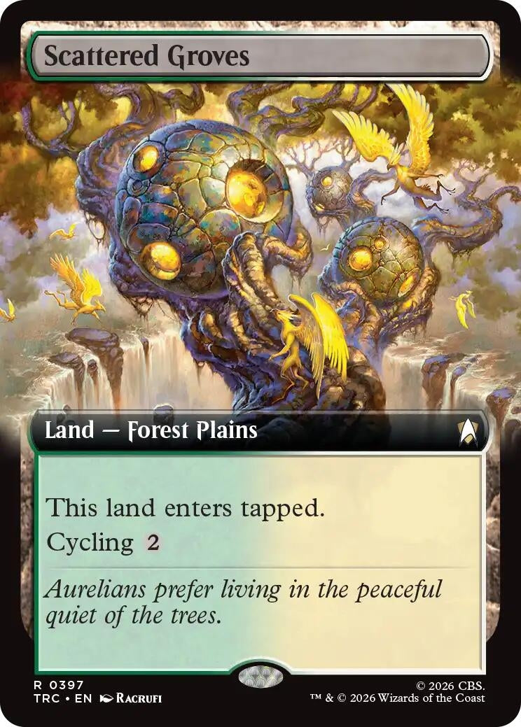 Image for Scattered Groves (Extended Art) (397) (TRC) - Magic: The Gathering