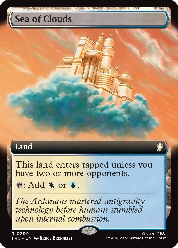 Image for Sea of Clouds (Extended Art) (399) (TRC) - Magic: The Gathering