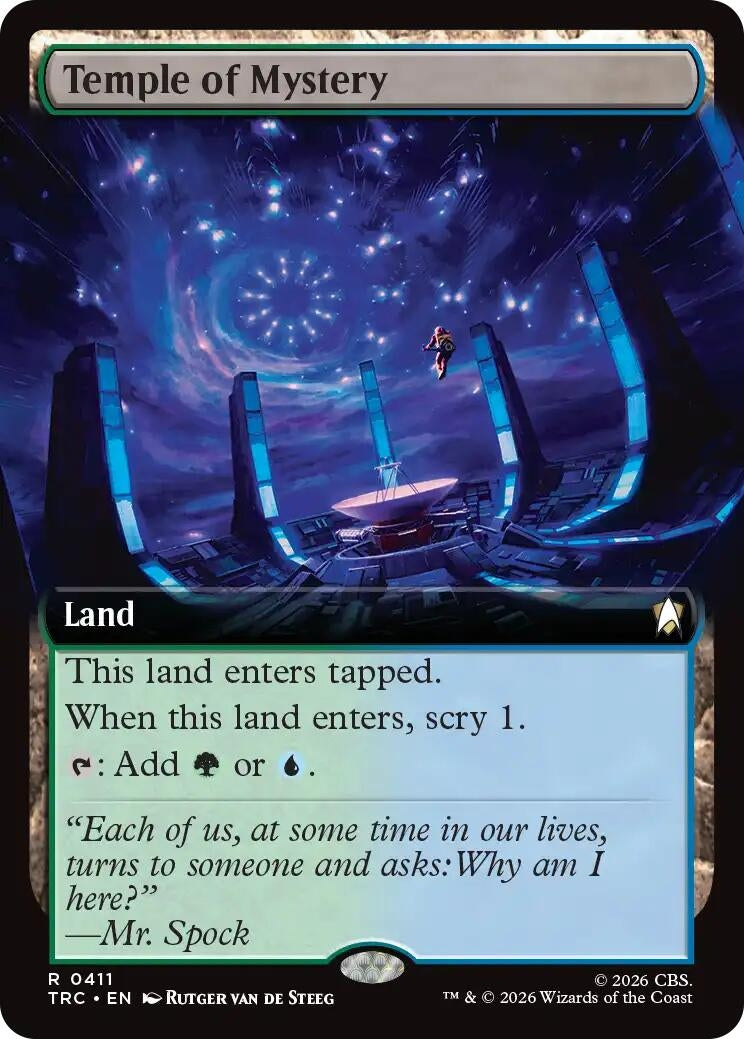 Image for Temple of Mystery (Extended Art) (411) (TRC) - Magic: The Gathering