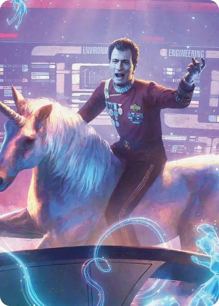 Image for Q, Your Illustrious Host Art Card (ASTRK) - Magic: The Gathering