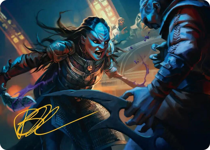 Image for L'Rell, Fierce Visionary Art Card (Gold-Stamped Signature) (33) (ASTRK) - Magic: The Gathering