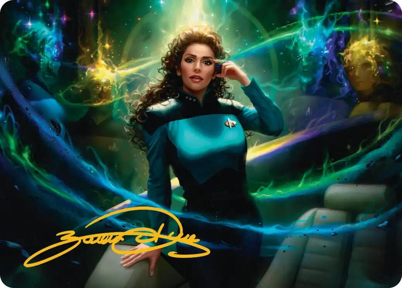 Image for Cmdr. Troi, Outgoing Empath Art Card (Gold-Stamped Signature) (36) (ASTRK) - Magic: The Gathering