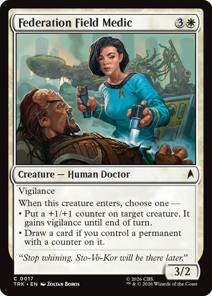 Image for Federation Field Medic (17) (TRK) - Magic: The Gathering