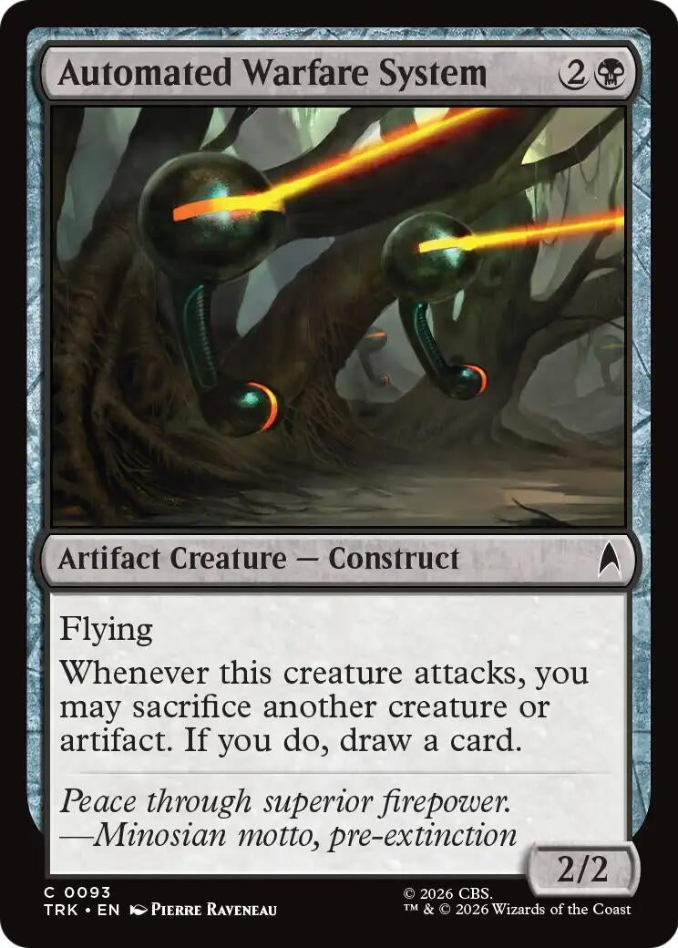 Image for Automated Warfare System (TRK) - Magic: The Gathering