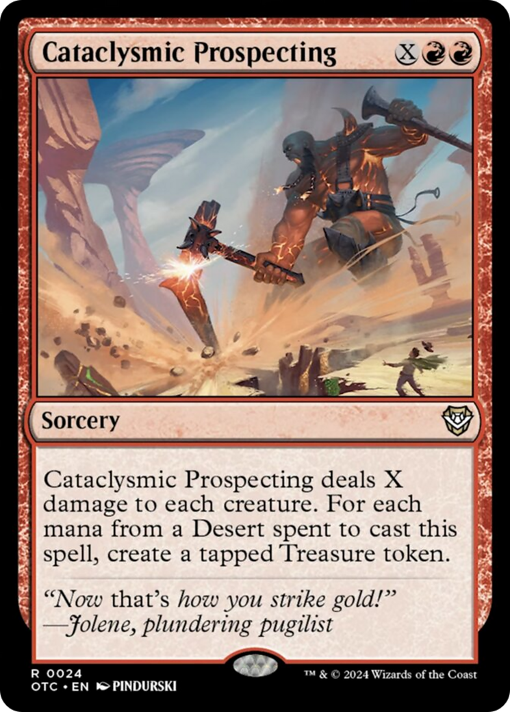 Cataclysmic Prospecting [Outlaws of Thunder Junction Commander]