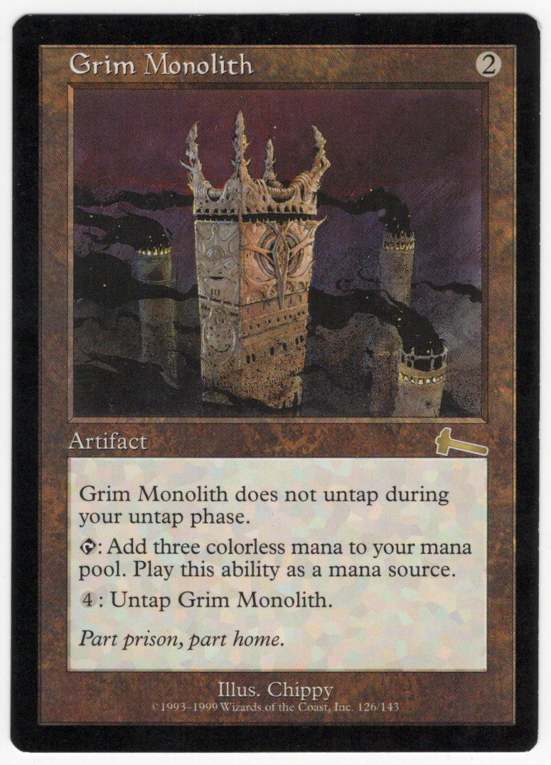 Grim Monolith [Urza's Legacy]