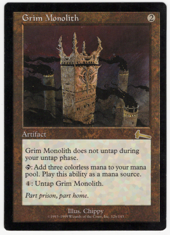 Grim Monolith [Urza's Legacy] #3