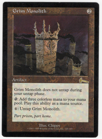 Grim Monolith (MP+) [Urza's Legacy] #4