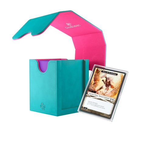 Deck Box - GameGenic - Squire Plus (100+ XL / Teal + Pink)
