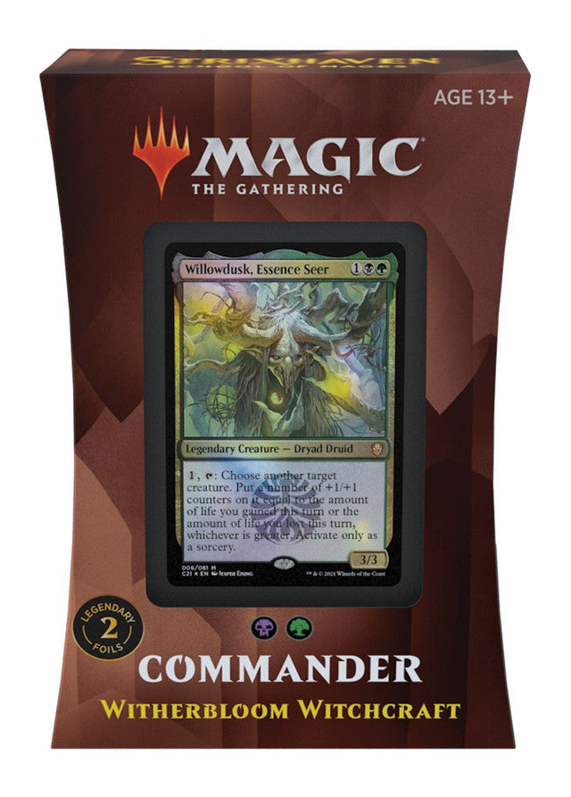 MTG - Strixhaven: School of Mages - COMMANDER // WITHERBLOOM WITCHCRAFT