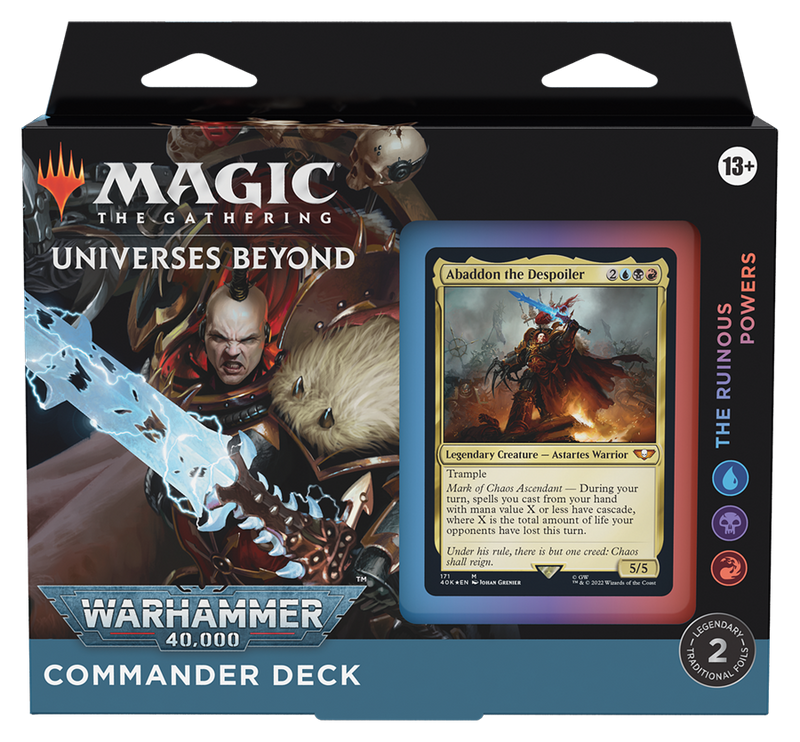 MTG - Universes Beyond: Warhammer 40K - COMMANDER DECK // THE RUINOUS POWERS