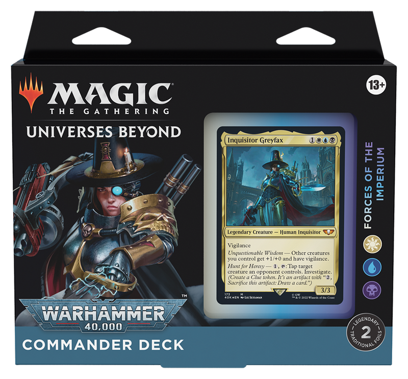 MTG - Universes Beyond: Warhammer 40K - COMMANDER DECK // FORCES OF THE IMPERIUM