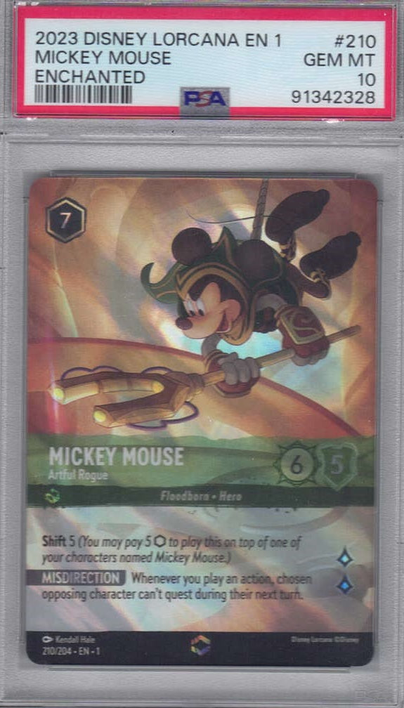 Mickey Mouse - Artful Rogue - Enchanted - PSA 10