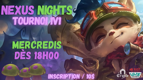 Tournoi du Mercredi - 1v1 Nexus Nights -  17 Décembre