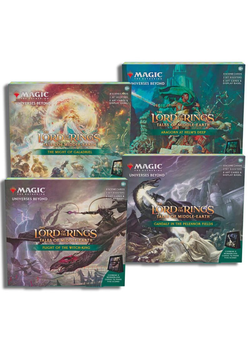 MTG - The Lord of the Rings, Tales of Middle Earth - SET DE 4 SCENE BOXES
